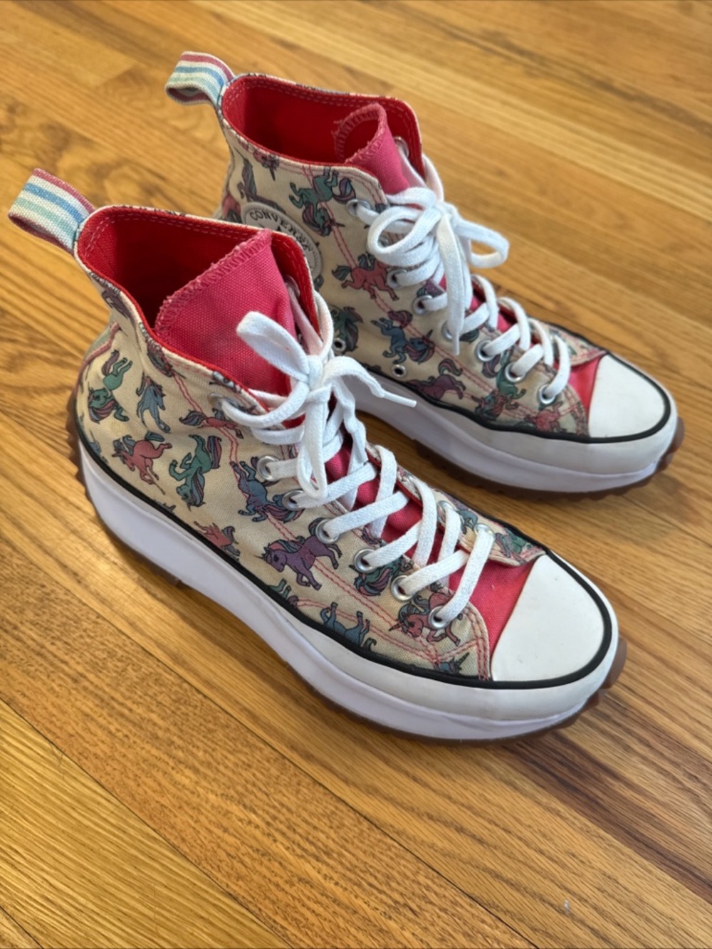 Converse Chuck Taylor Unicorn All Star High Cut White/Pink Sz 10 (W) 8.5 (M)